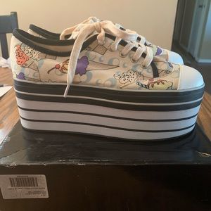 Fun Funky Ice Cream Platform Sneakers